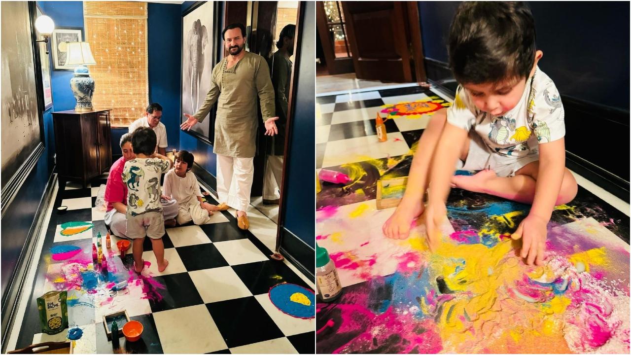 On Diwali 2023, Kareena Kapoor Khan shared pictures of the celebration at home with her sons Taimur Ali Khan and Jeh Ali Khan. Read More
