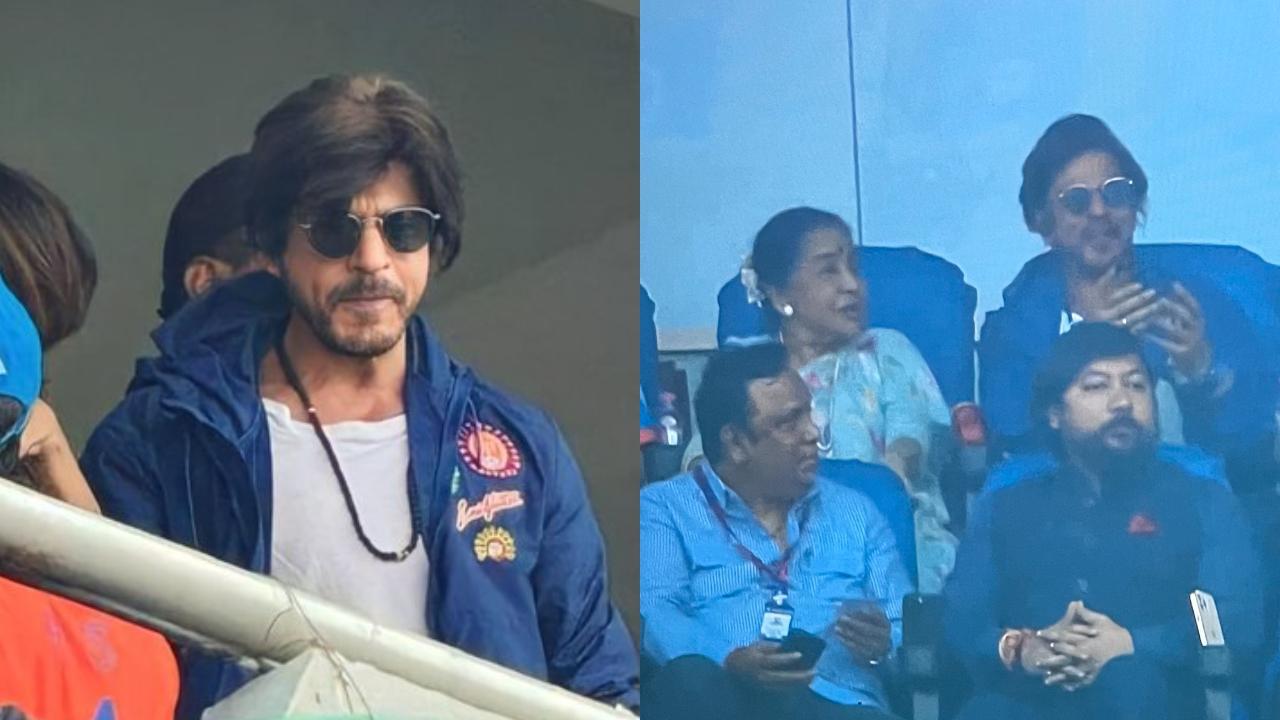 CWC 2023: SRK's simple gesture towards Asha Bhosle gets captured on camera