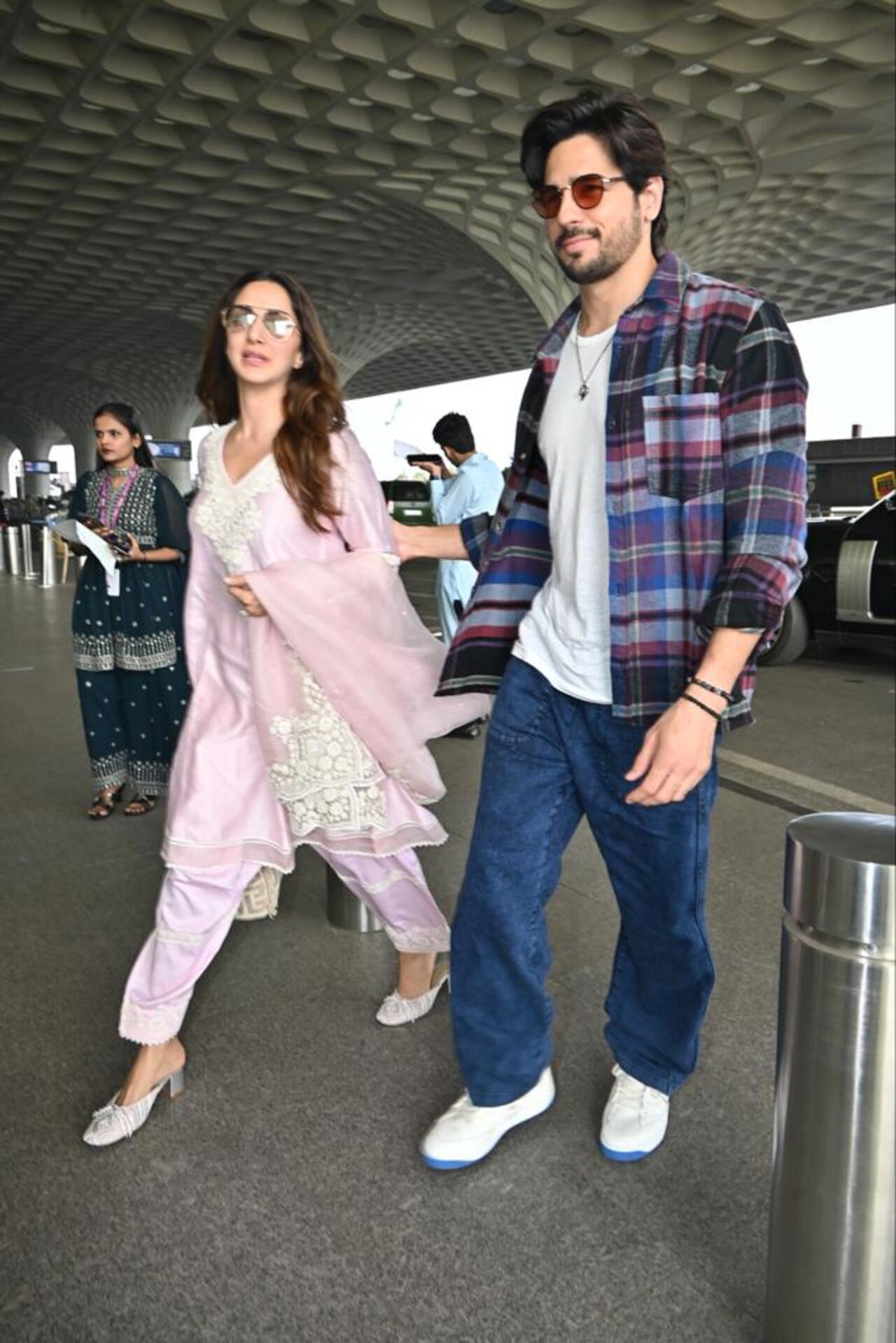 Kiara Advani and Sidharth Malhotra were at the airport