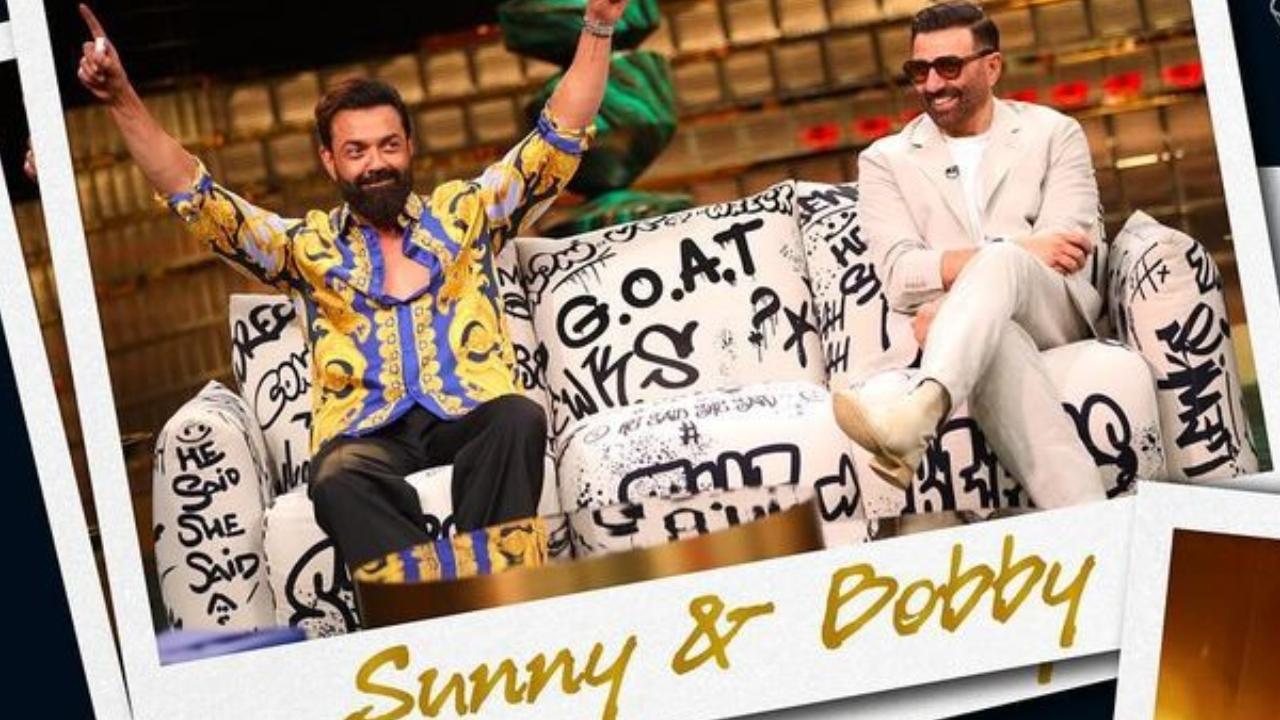 The second episode of Koffee With Karan 8 began on a fun note with Sunny Deol and Bobby Deol graced the couch of the show hosted by Karan Johar