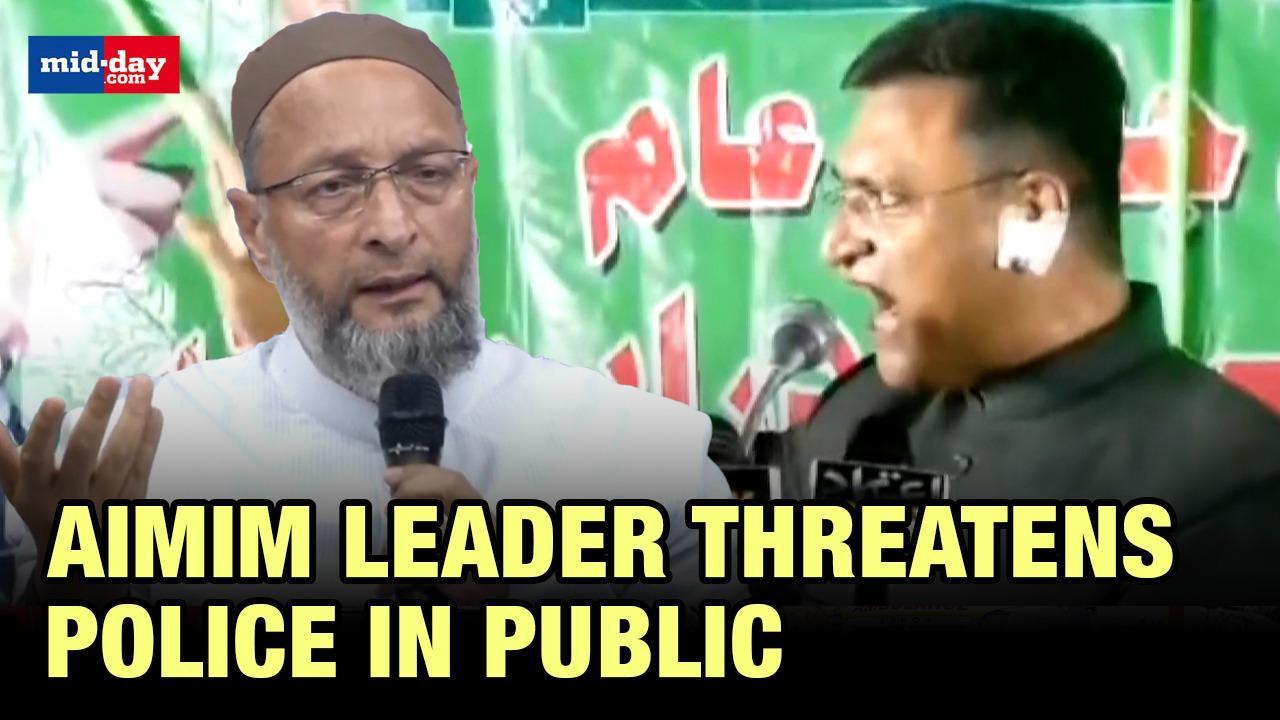 Akbaruddin Owaisi's Speech: Asaddudin Owaisi’s brother threatens police