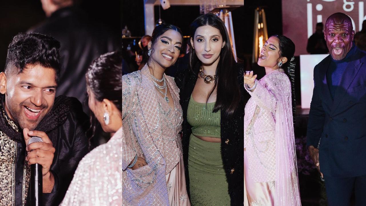 Inside Pics: Nora Fatehi, Guru Randhawa attend Lilly Singh's star-studded Diwali party in LA