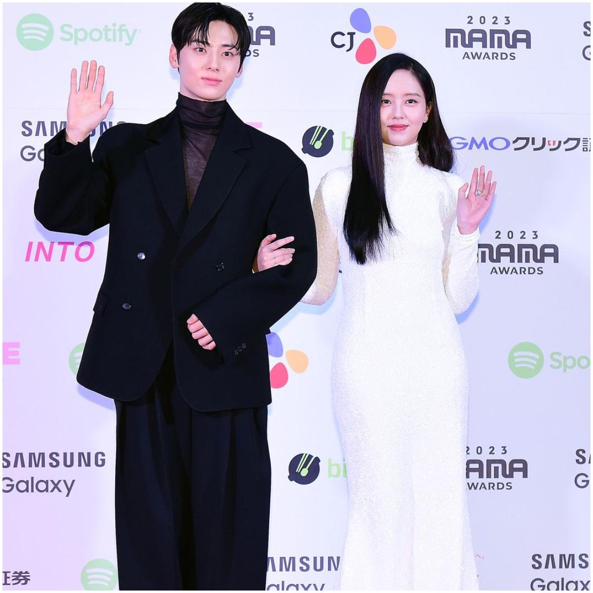 South Korean singer and actor Hwang Min-hyun, known as Minhyun, attended the awards with his My Lovely Liar co-star Kim So Hyun