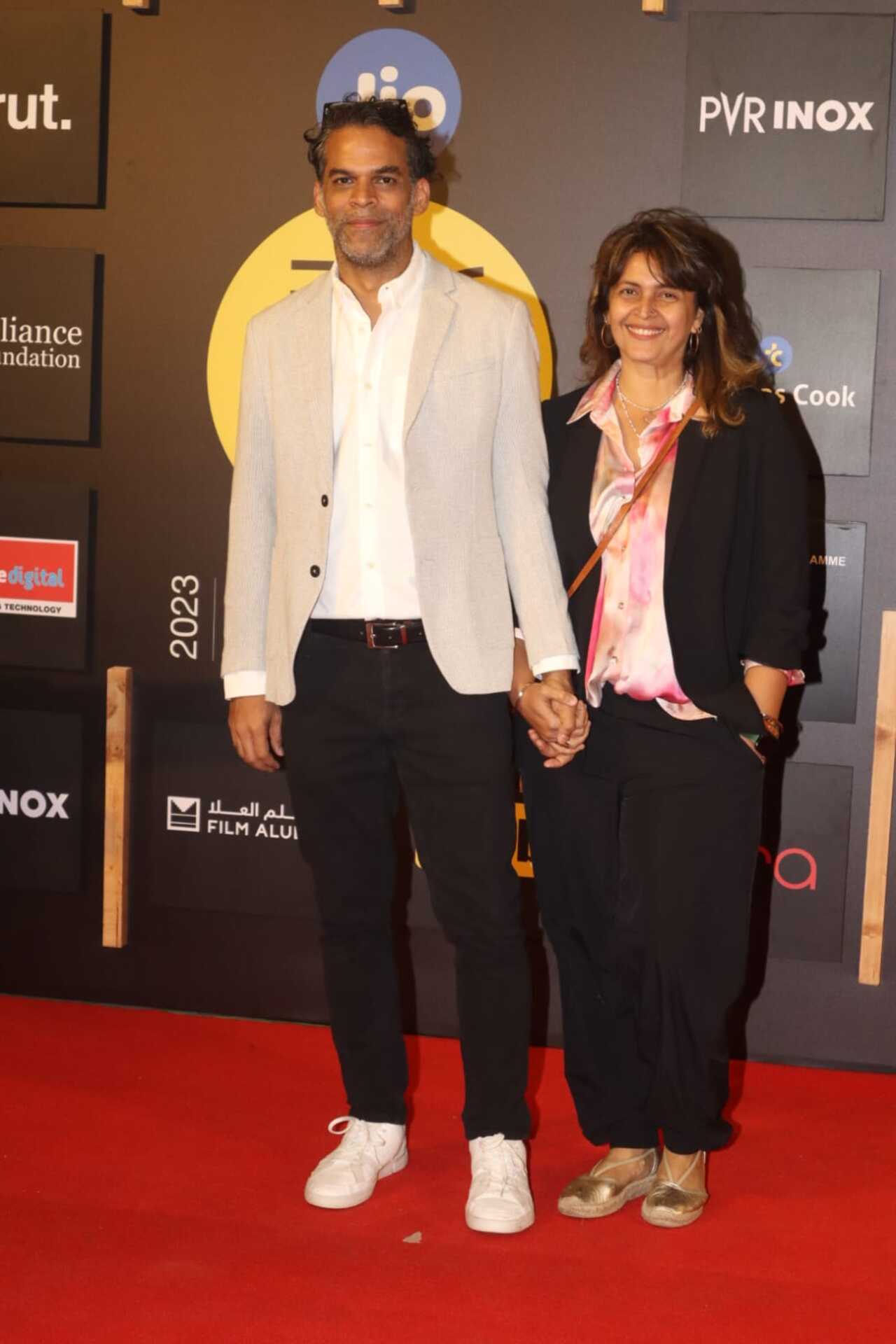 Vikramaditya Motwane, who film Emergency premiered at the festival was accompanied by his wife at the closing ceremony