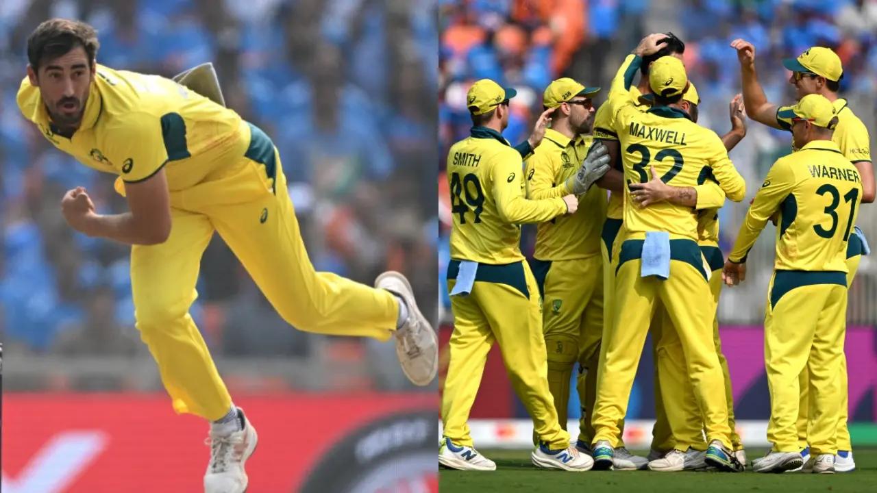 Australia's lead pacer Mitchell Starc struck three wickets by conceding 55 runs in his 10-over spell. Josh Hazlewood and skipper Pat Cummins both registered two wickets each to their names. Glenn Maxwell got the important wicket of Rohit Sharma and Adam Zampa registered the wicket of India's pacer Jasprit Bumrah