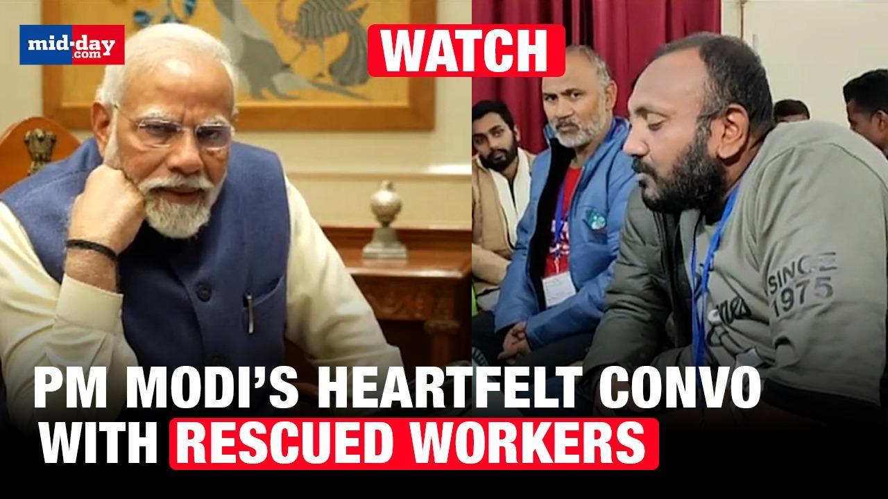 Uttarkashi Tunnel Rescue : PM Modi’s heartfelt conversation with 41 workers