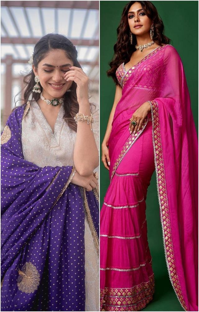 Diwali 2023: Mrunal Thakur`s desi glam