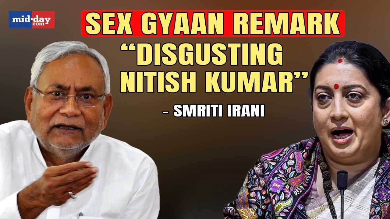 Smriti Irani fumes over Nitish Kumar’s speech