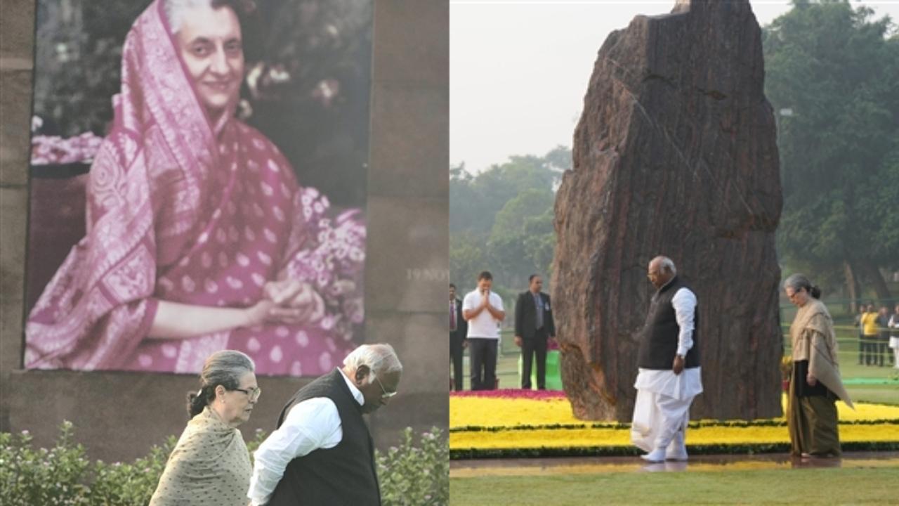 Congress leaders pay tribute to Indira Gandhi on her 105th birth anniversary