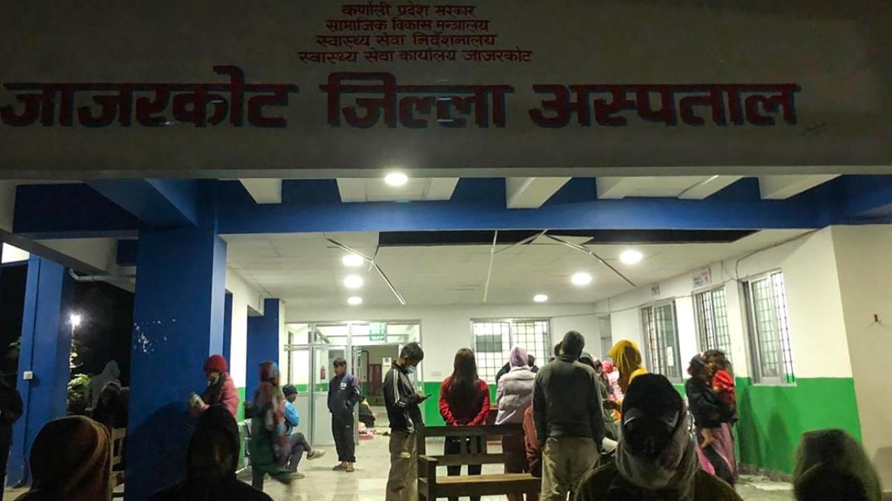Survivors are seen at the Jajarkot district hospital in the aftermath of an earthquake in Jajarkot on November 4, 2023 (Pic/AFP)