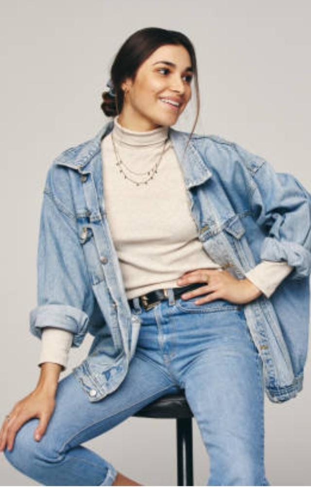 Layering an outfit never goes out of style. An oversized denim or leather jacket can make any outfit pop. You can also opt for a long cardigan to keep it cosy
