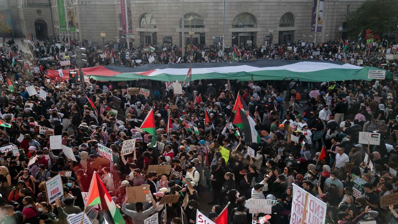 In Pics: Thousands rally across US in solidarity with Gaza