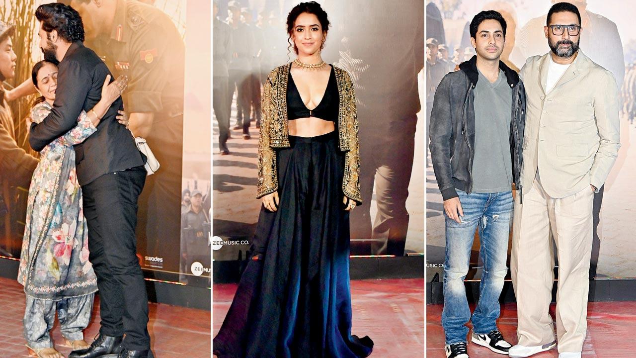 Vicky Kaushal with mother; Sanya Malhotra; Agastya Nanda with Abhishek Bachchan