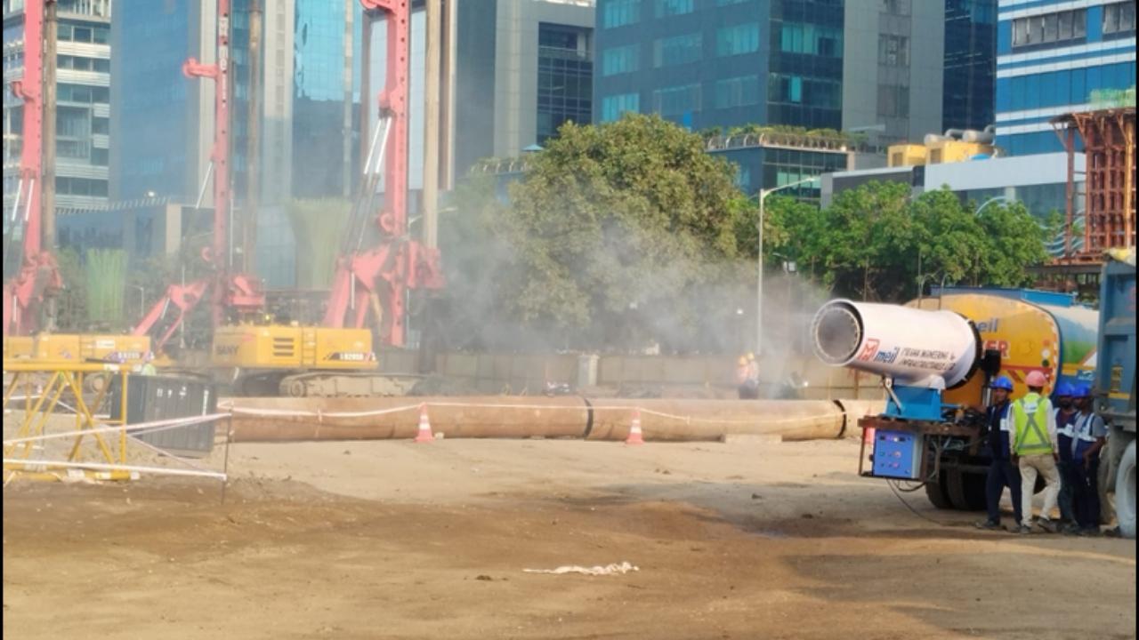 IN PHOTOS: NHSRCL procures mist guns to curb air pollution in Mumbai