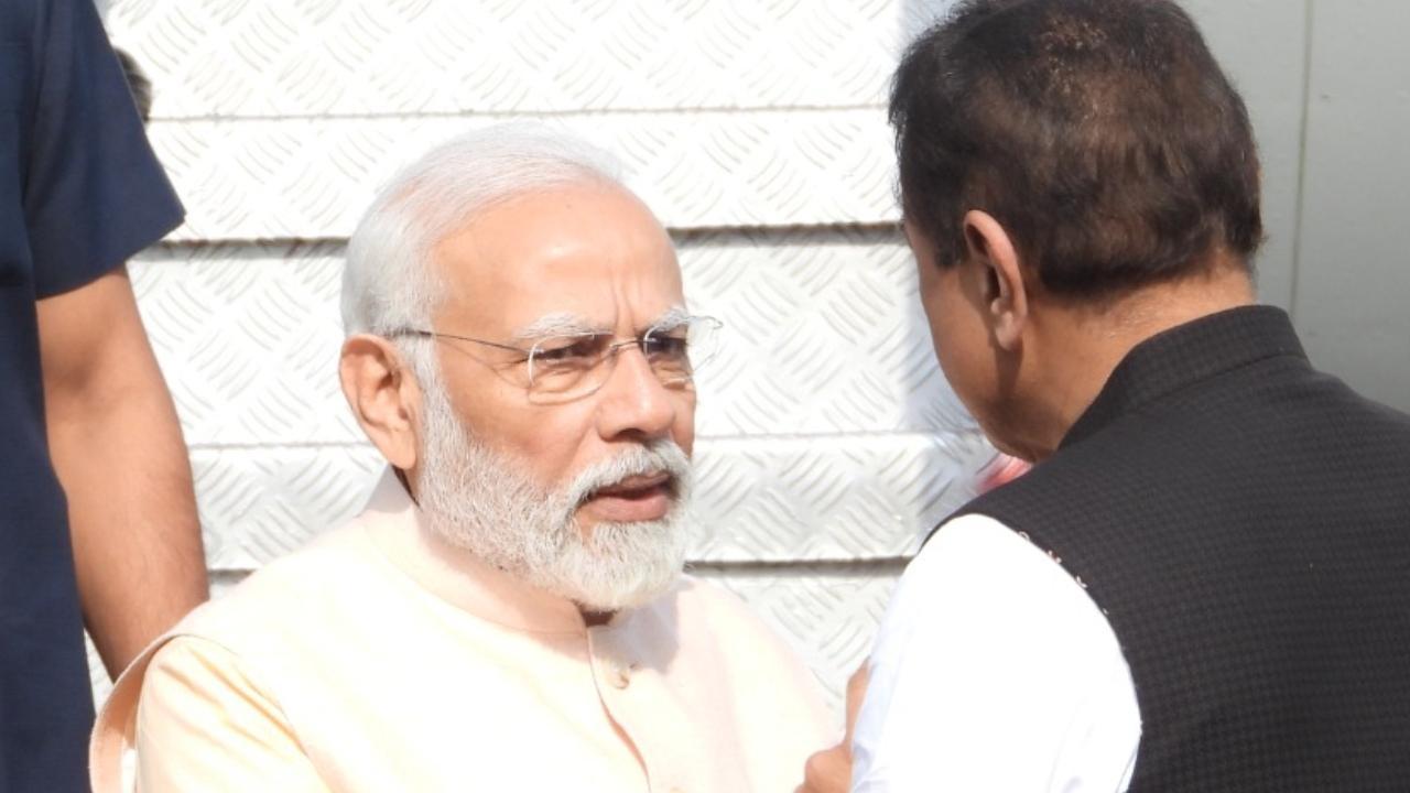 IN PHOTOS: Ajit Pawar-led NCP leader Praful Patel meets PM Modi