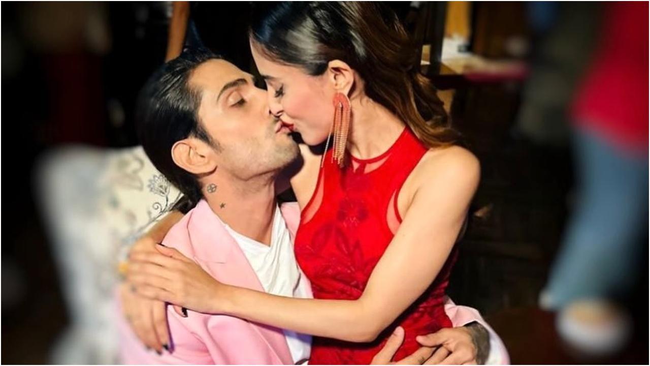 Prateik Babbar birthday: Girlfriend Priya wishes actor with sweet photo of the couple sharing a kiss