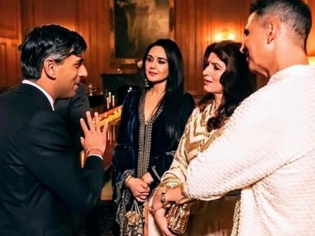 Preity Zinta Xxx Sexy Blue Video - Preity Zinta, Akshay Kumar and Twinkle Khanna attend UK PM Rishi Sunak's  Diwali party