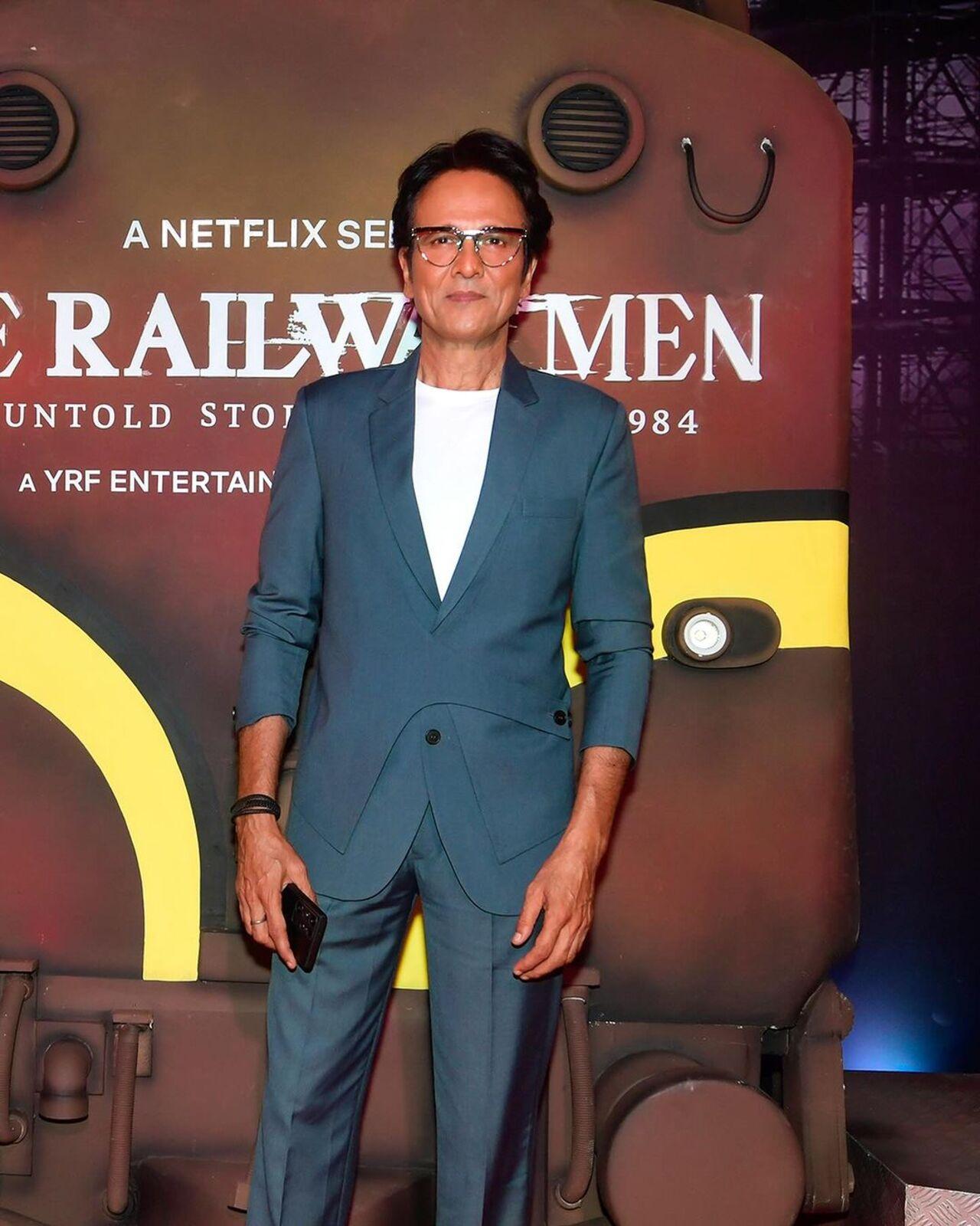Kay Kay Menon, who is one of the leads of the series stunned in a blue suit for the premiere