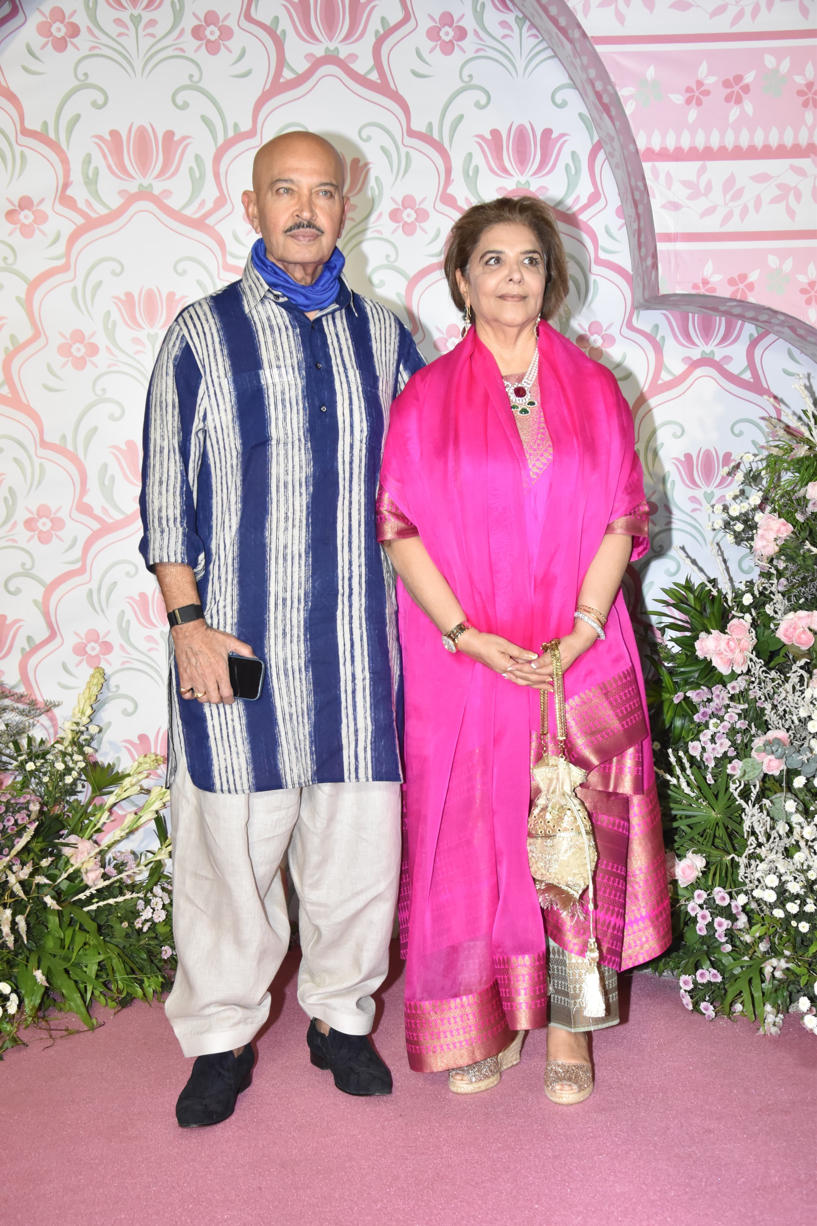 Rakesh Roshan and Pinky looked the picture of happiness as the attended the event 