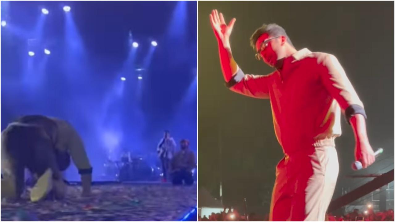 Ranbir Kapoor-Arijit Singh bow down to greet each other on stage, set the mood with Channa Mereya