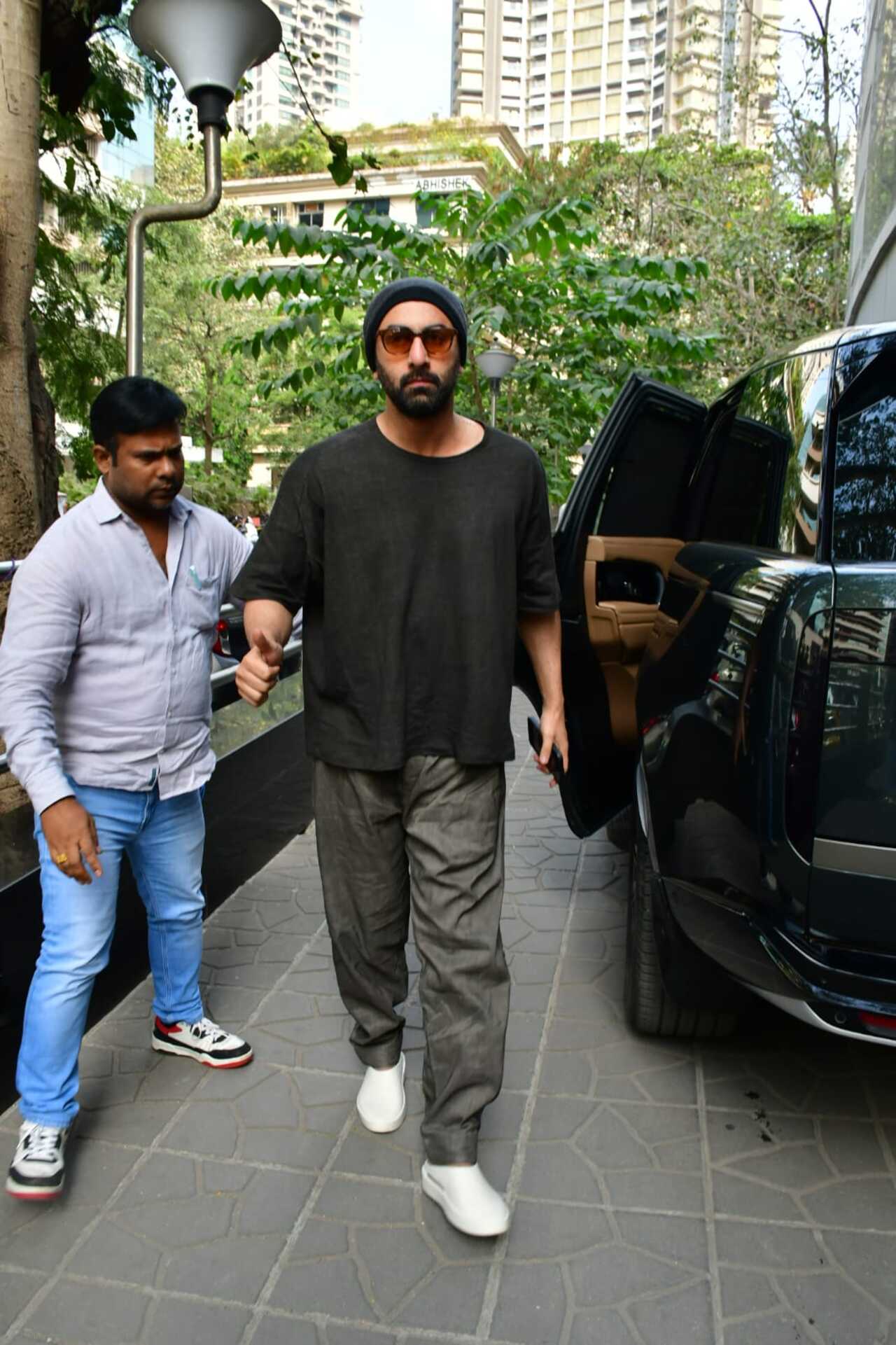 Ranbir Kapoor was spotted in the city as he stepped out for work