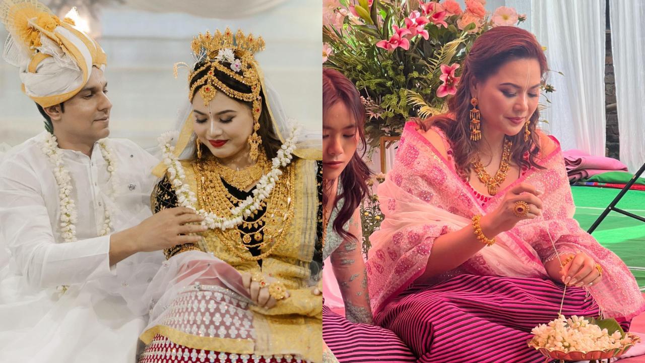 Lin Laishram-Randeep Hooda wedding: Bride wove wedding garland by herself, here's what it signifies