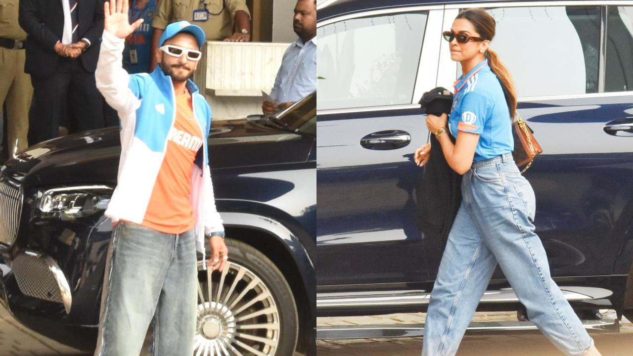 Ind vs Aus CWC Final: Deepika Padukone and Ranveer Singh with family head to Ahmedabad