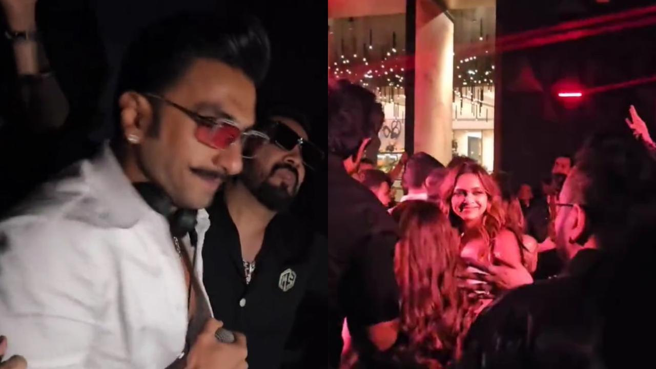 Watch: Ranveer Singh turns DJ at SRK's birthday bash, dedicates song to Deepika