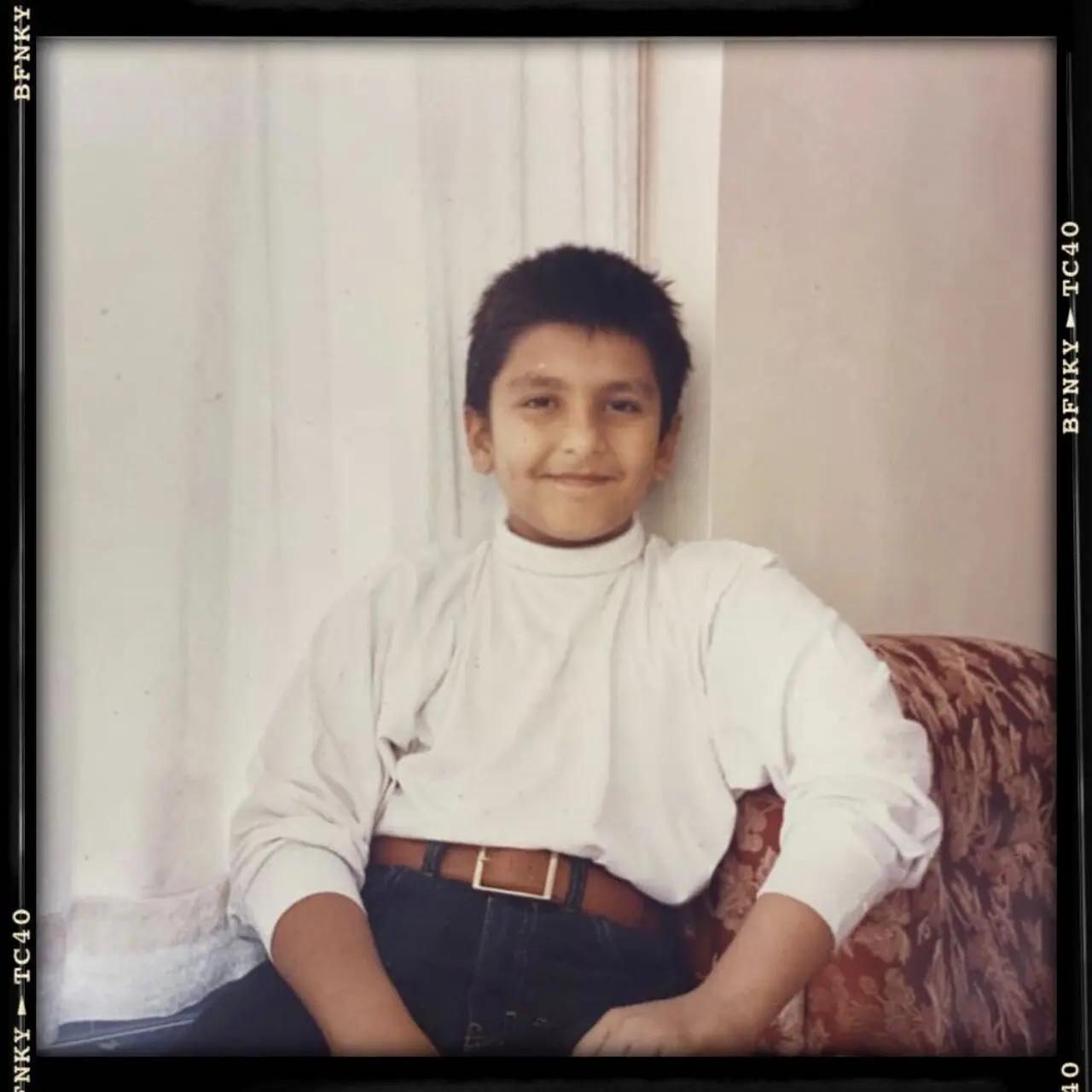 Ranveer Singh looks like a fashionista even as a child. Thank god he hasn't ditched his style