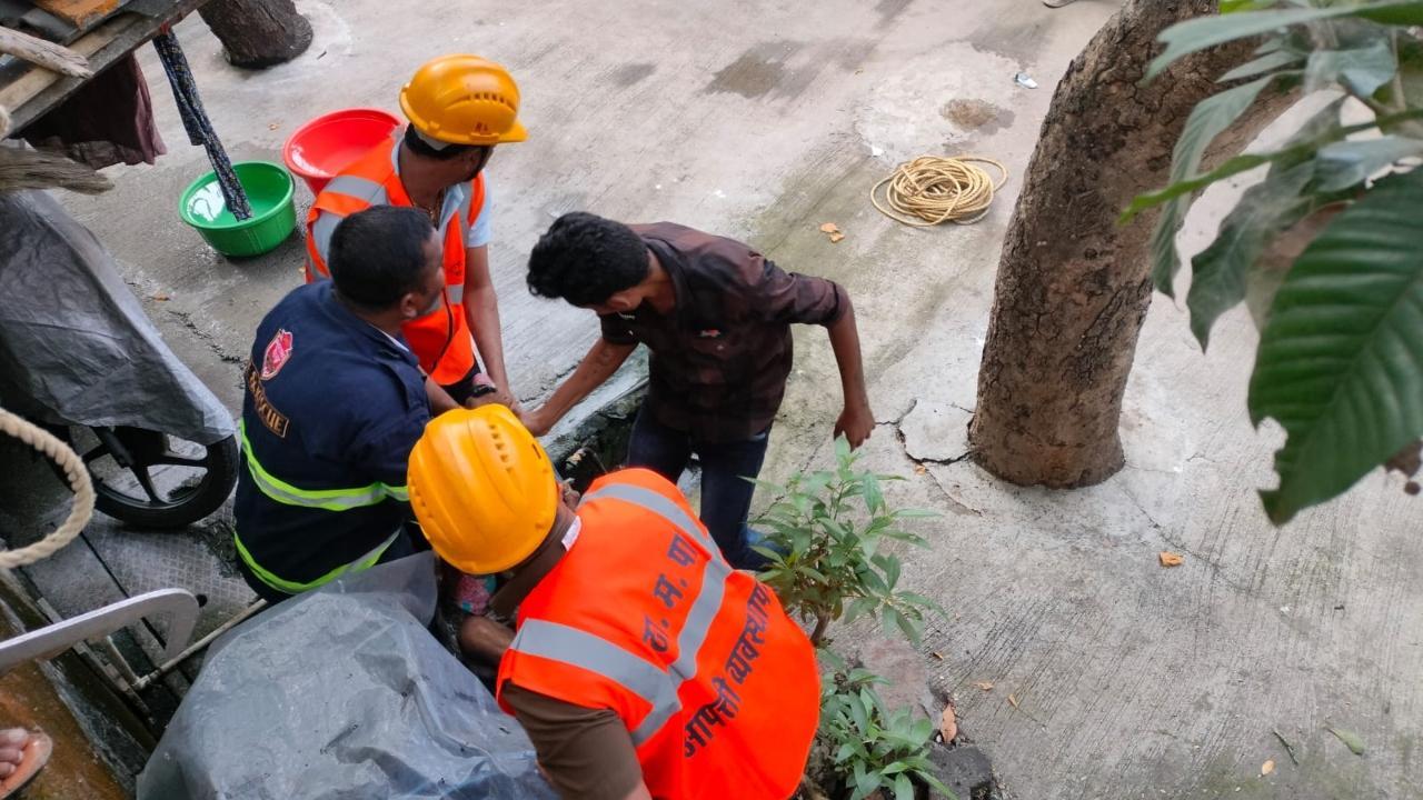 Maharashtra: 60-year-old man falls into 15-foot deep drain in Thane, rescued