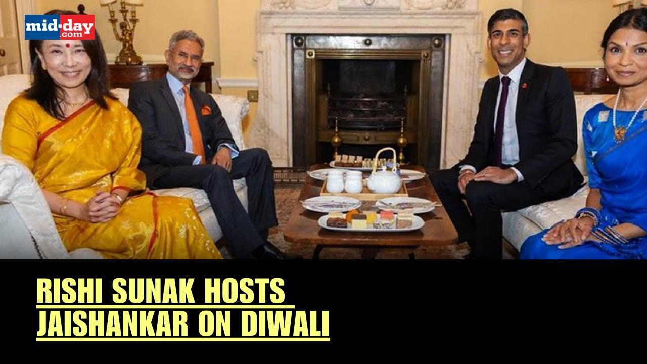 Diwali 2023: UK PM Rishi Sunak hosts EAM S Jaishankar on Diwali