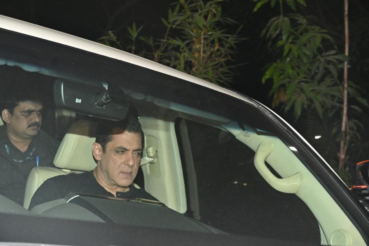 Salman was seen in his car