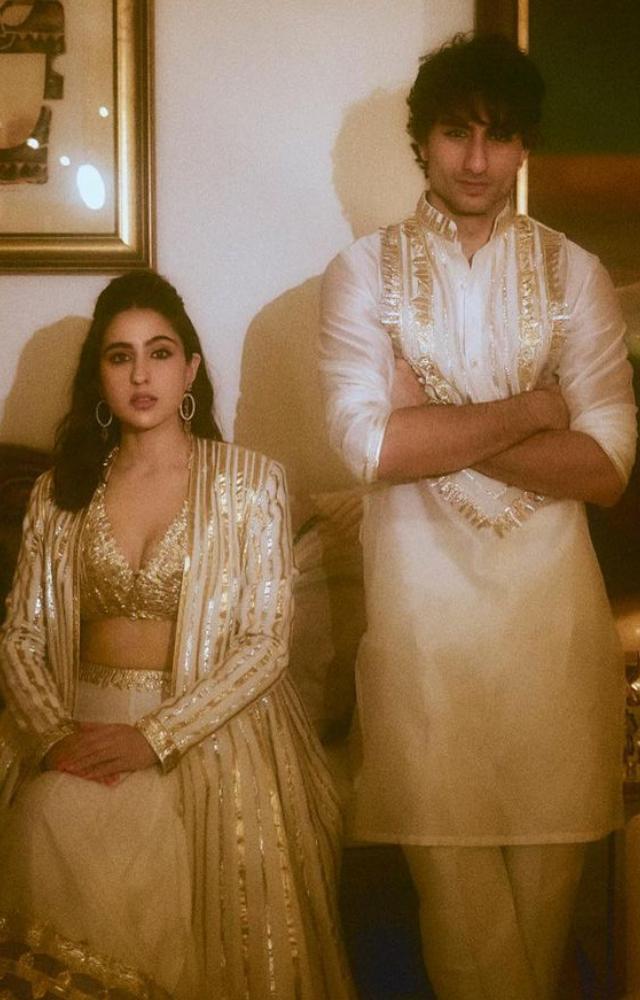 The siblings exude pure royal vibes in their ensembles 