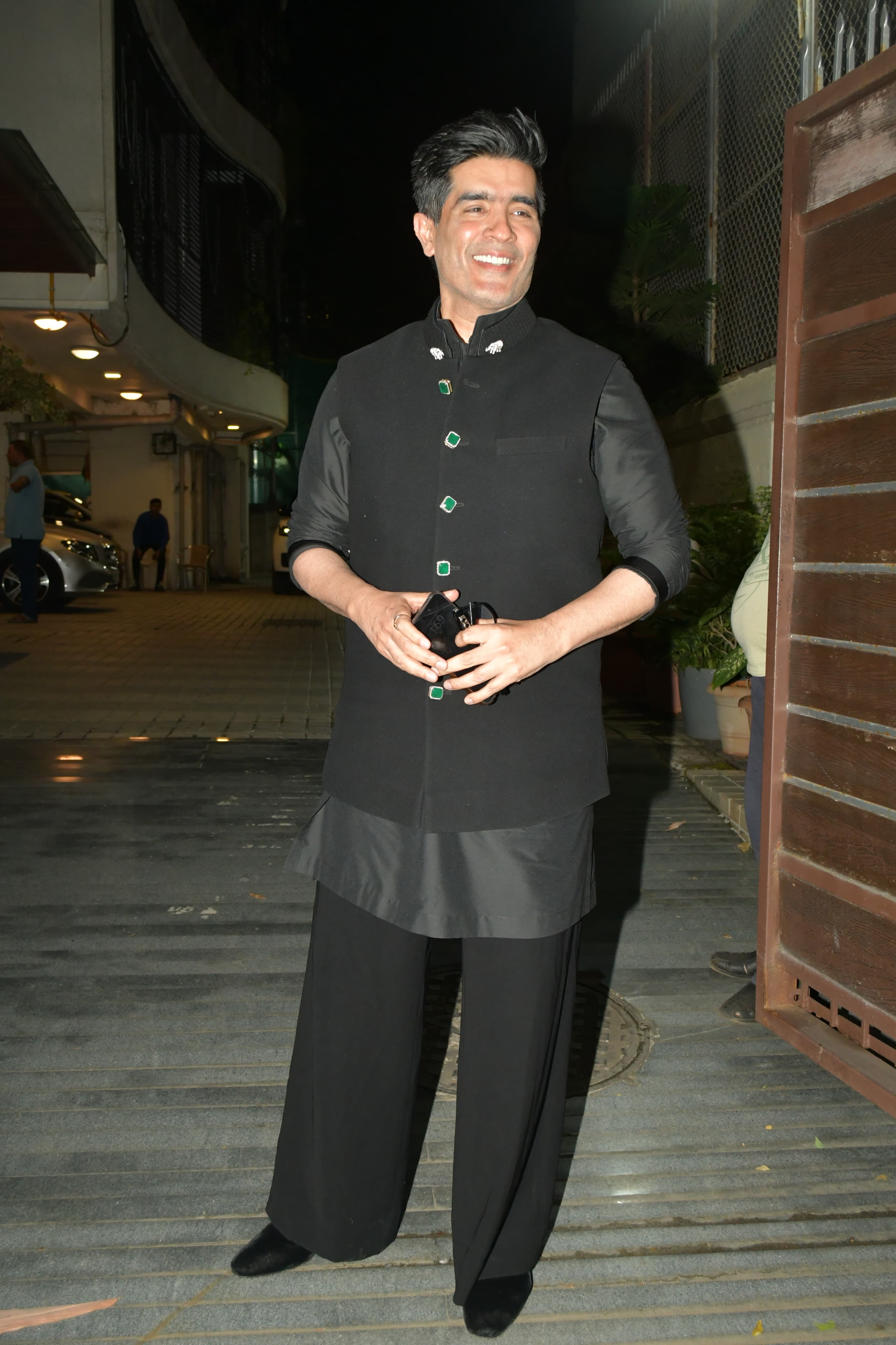 Manish Malhotra, the fashion maestro himself arrived at the party