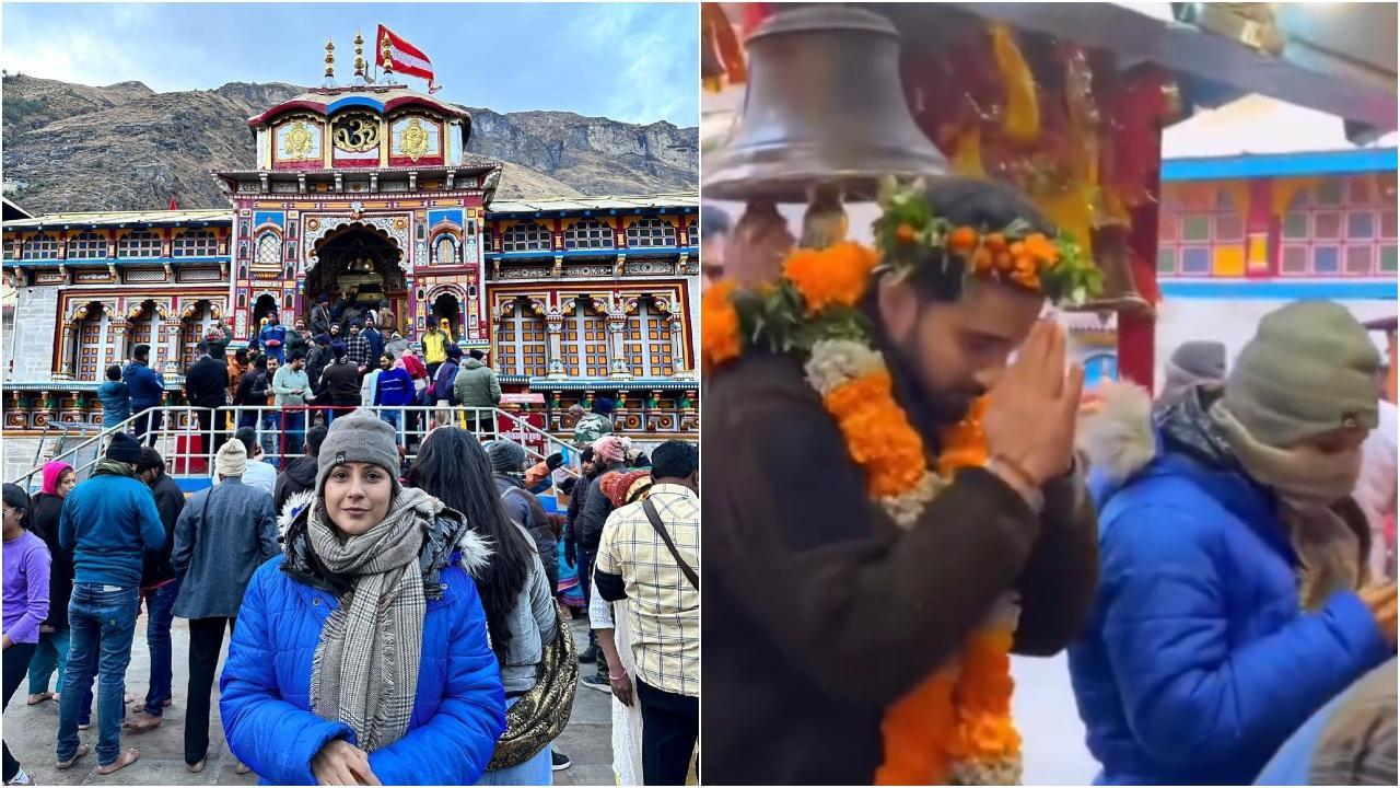 Rumoured couple Shehnaaz Gill and Raghav Juyal seek blessings at Badrinath Dham