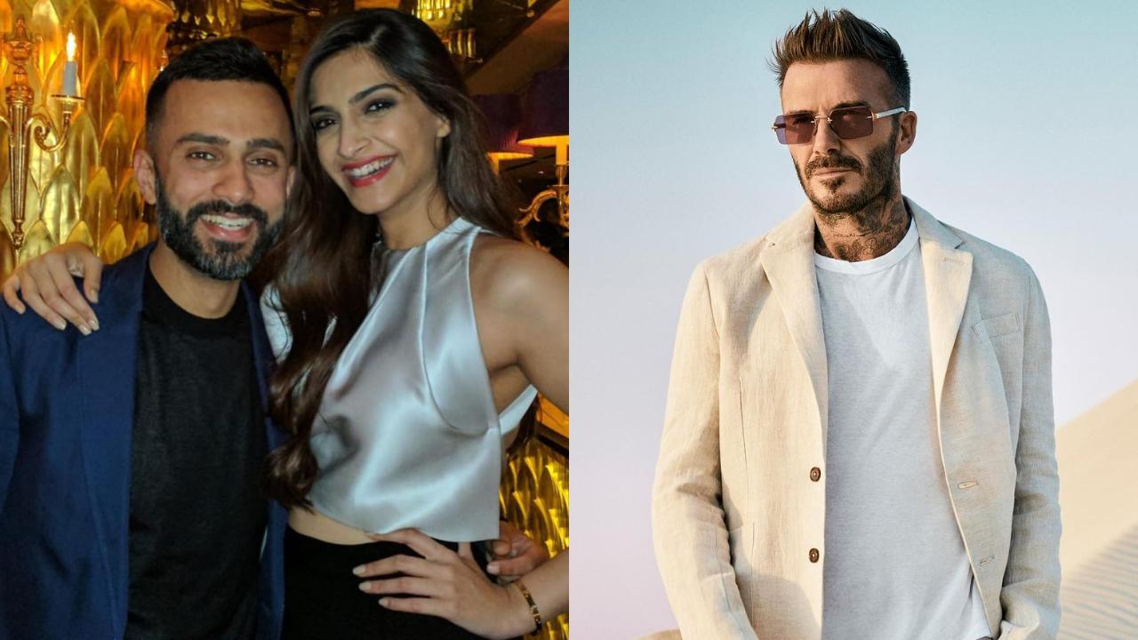 Sonam Kapoor and Anand Ahuja to host football legend David Beckham in India
