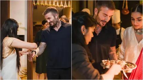 Sonam Kapoor hosted footballer David Beckham at her residence on November 15. She introduced him to the Indian culture. Read More