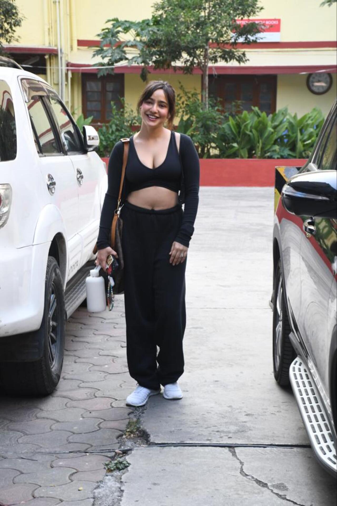 Neha Sharma papped post her gym session