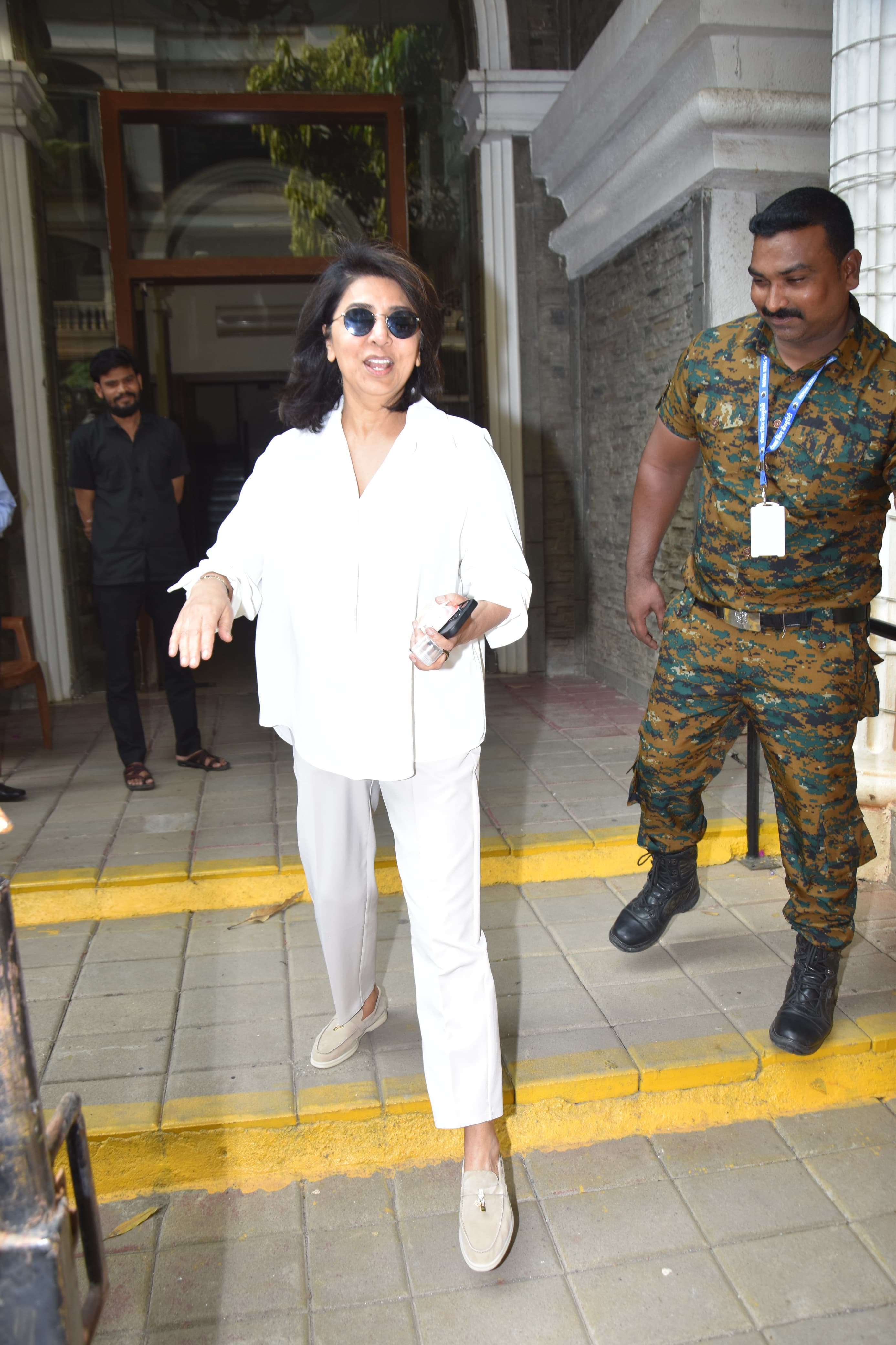 Veteran actress Neetu Kapoor looked stunning as she went out and about wearing an all-white outfit