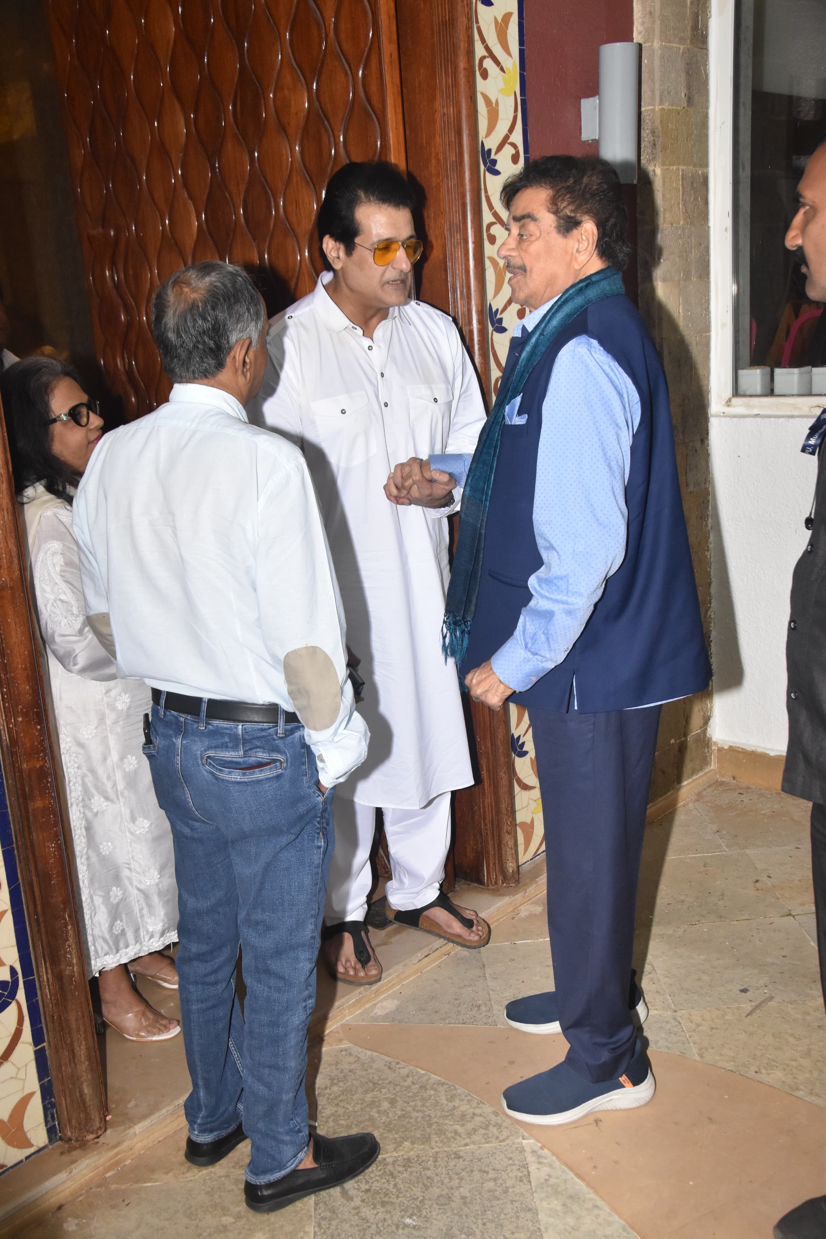Shatrughan Sinha was also spotted at the prayer meet