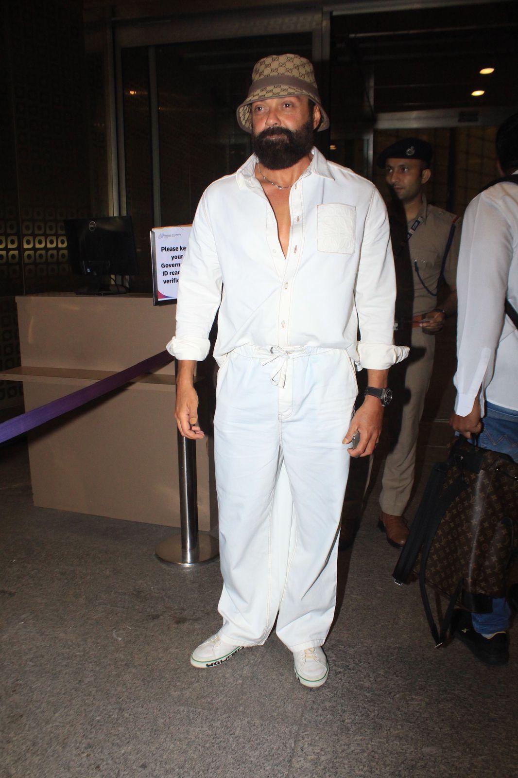 Bobby Deol was also spotted at the airport