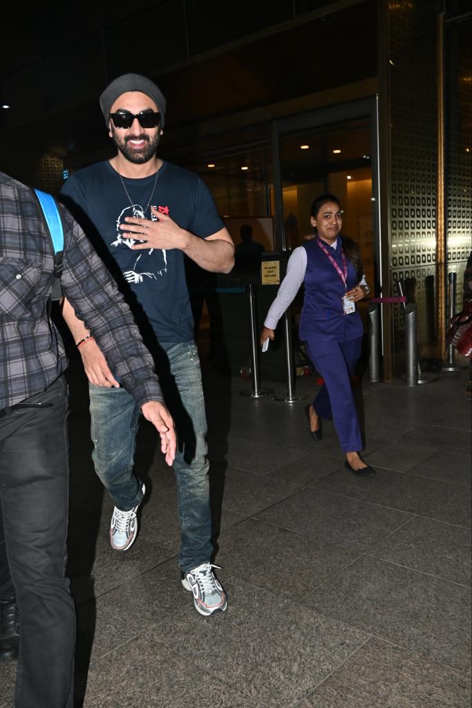 Ranbir Kapoor was seen arriving at the airport