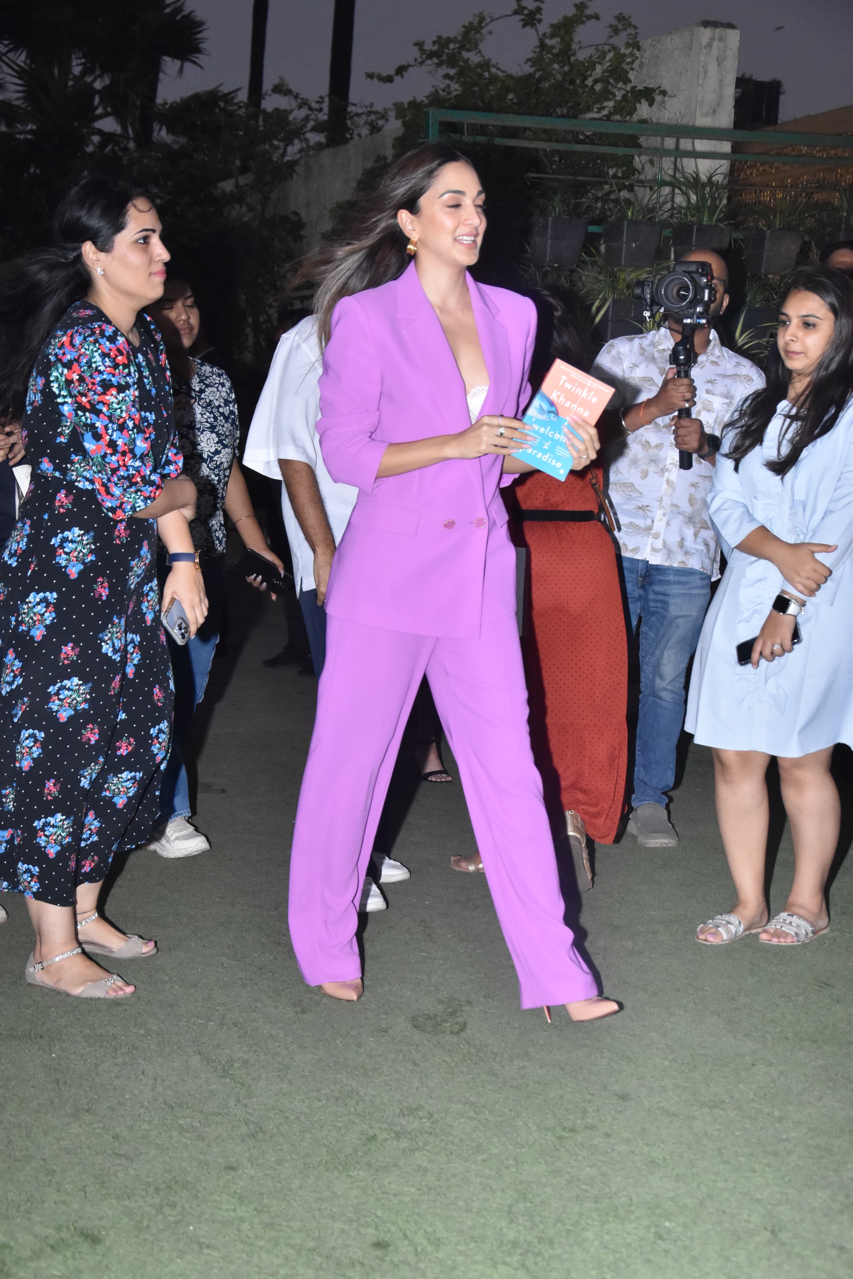 Kiara Advani was clicked in the city as she went out to attend an event wearing an all-pink formal outfit
