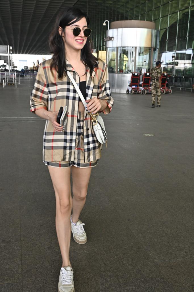 Divya Khosla was snapped at the airport