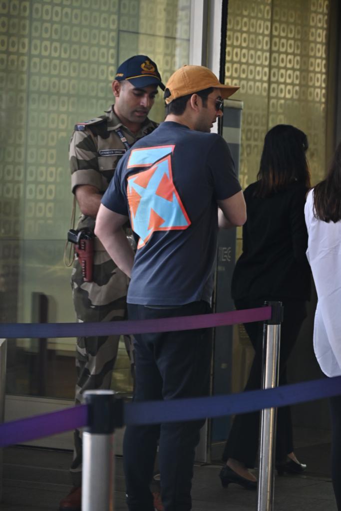 Karan Deol was clicked at the airport