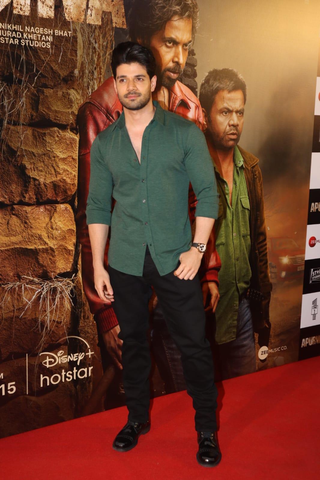 Sooraj Pancholi attended the screening of the film