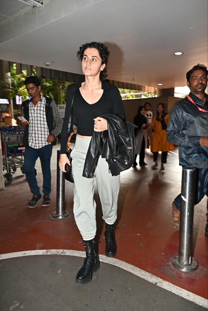 Taapsee Pannu was photographed in the city