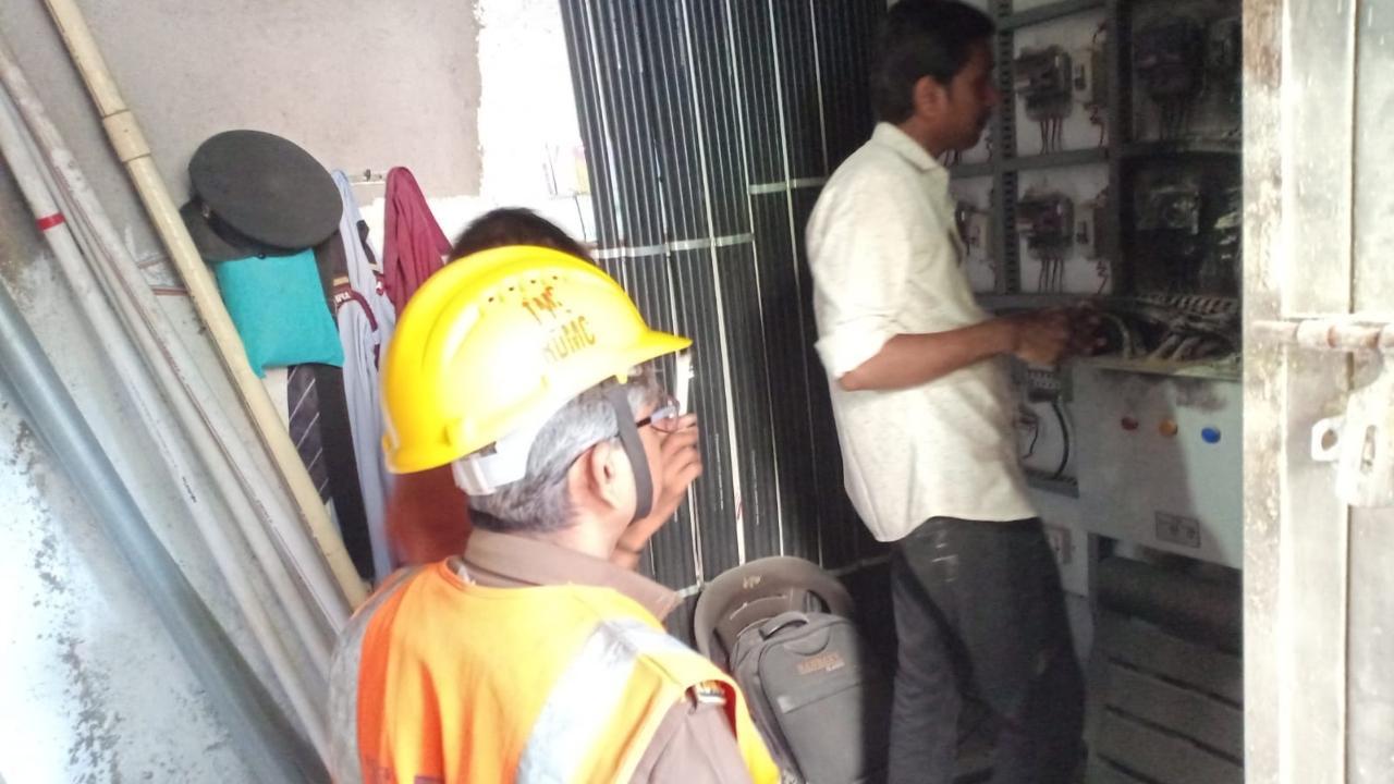 IN PHOTOS: Electric meter boxes at Thane building gutted in fire