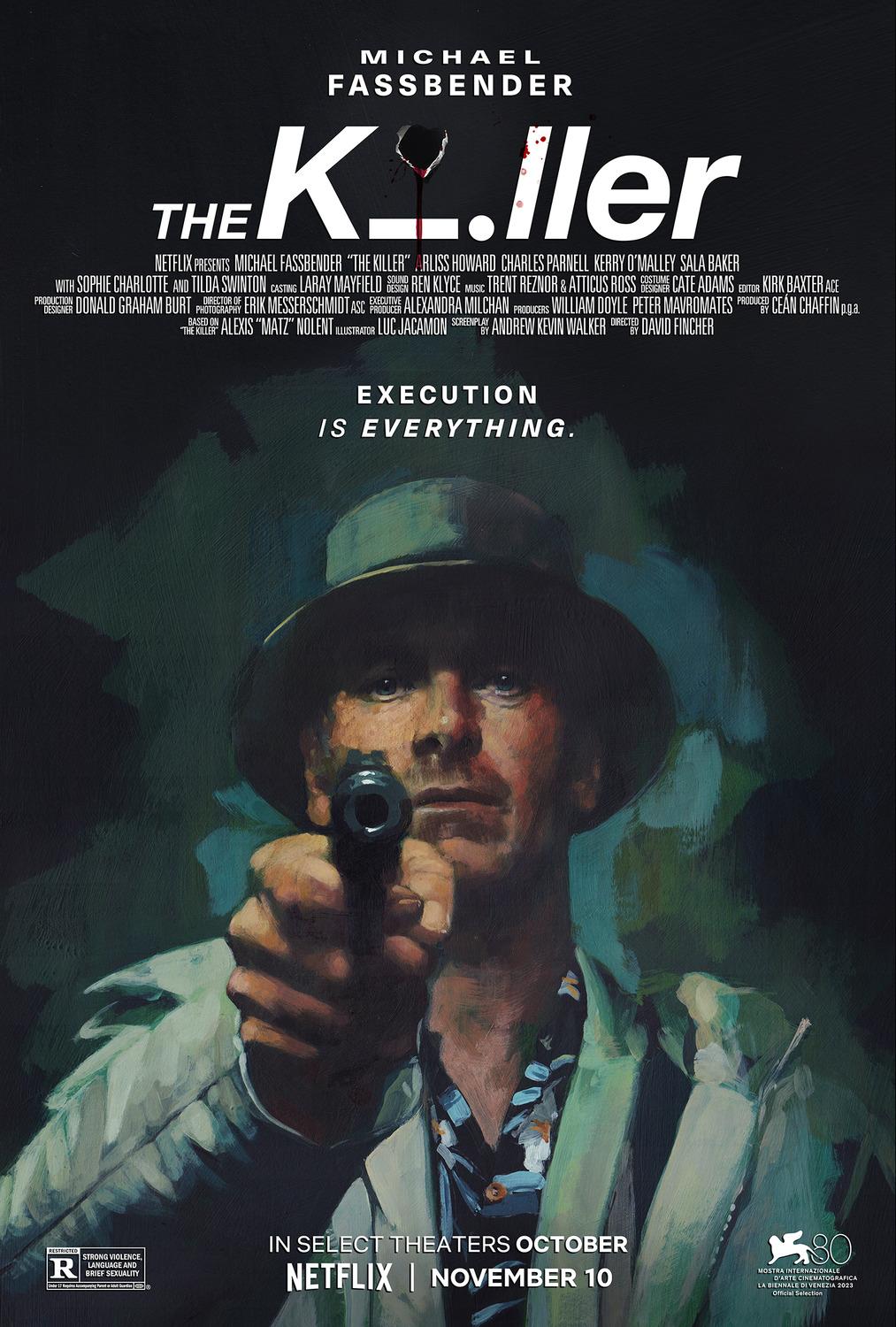 The Killer (November 10) - Streaming on Netflix
Michael Fassbender plays a lone hitman solely referred to as “The Killer” in this action thriller. He finds himself entangled in a global chase when one of his assignments disastrously misfires. Characterized by his detached demeanor, precise methods, and a stark lack of remorse, he finds himself at odds with those who hired him even as he confronts his own inner turmoil.