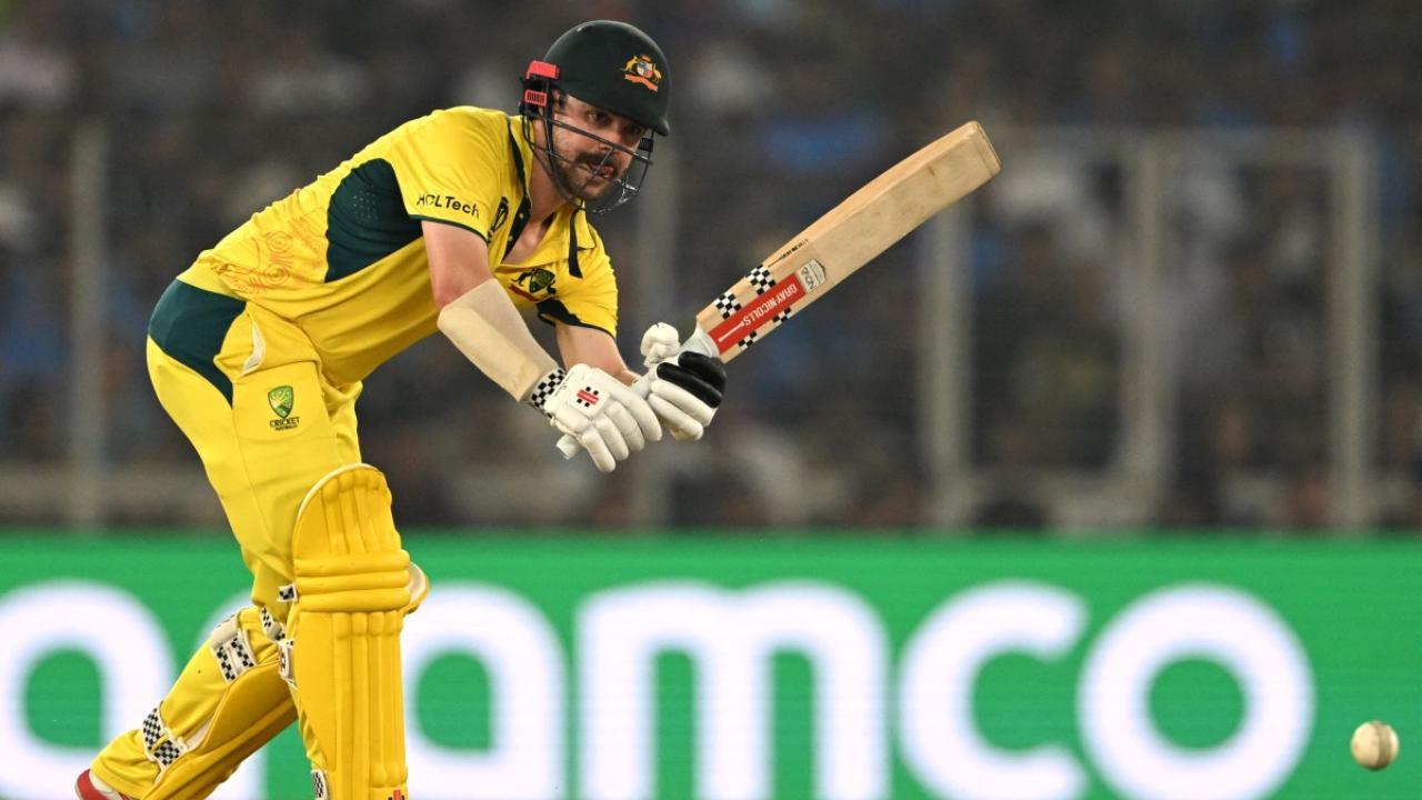 Travis Head anchors Australian innings with gritty fifty in World Cup final